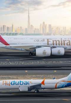 Emirates airline and flydubai