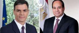 الرئيس المصري ورئيس وزراء إسبانيا
