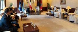لقاء رئيس الوزراء الكويتي ووزير الخارجية المصري