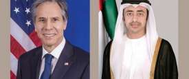 وزير الخارجية الإماراتي الشيخ عبدالله بن زايد مع وزير الخارجية الأمريكي أنتوني بلينكن