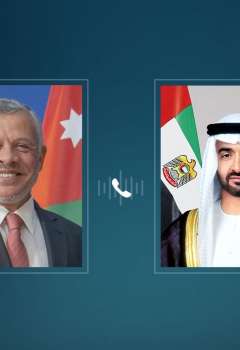 H.H Sheikh Mohamed bin Zayed Al Nahyan and Abdullah II bin Al Hussein