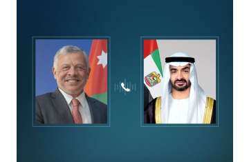 H.H Sheikh Mohamed bin Zayed Al Nahyan and Abdullah II bin Al Hussein