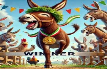 Donkey Wins the Race