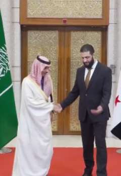 أحمد الشرع وفيصل بن فرحان