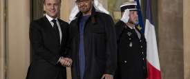 الشيخ محمد بن زايد والرئيس ماكرون