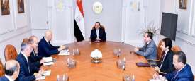 لقاء الرئيس السيسي ورئيس إيني الإيطالية