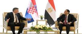 رئيسا وزراء مصر وكرواتيا