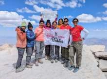 On a trail on Mt. Whitney (image courtesy: Gunjan Utreja, Hike Queen Buddies)