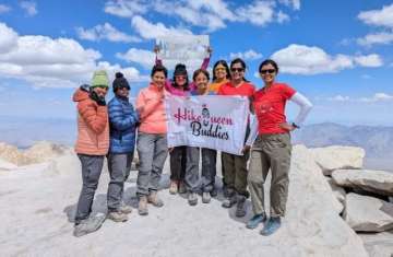 On a trail on Mt. Whitney (image courtesy: Gunjan Utreja, Hike Queen Buddies)