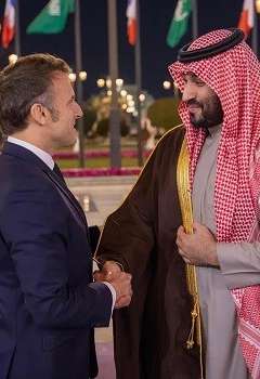 محمد بن سلمان وماكرون