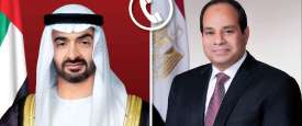 الرئيسان عبد الفتاح السيسي ومحمد بن زايد
