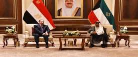 أمير الكويت والرئيس المصري