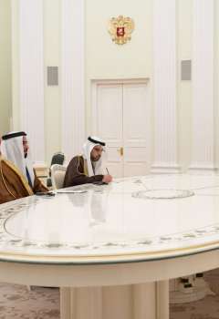 Saif bin Zayed meeting with President Putin