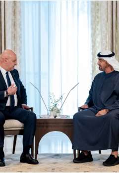 رئيس الإمارات الشيخ محمد بن زايد يستقبل الرئيس اللبناني جوزيف عون