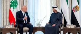 رئيس الإمارات الشيخ محمد بن زايد يستقبل الرئيس اللبناني جوزيف عون