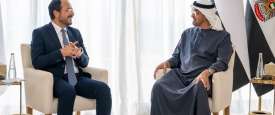 الرئيسان الإماراتي والقبرصي