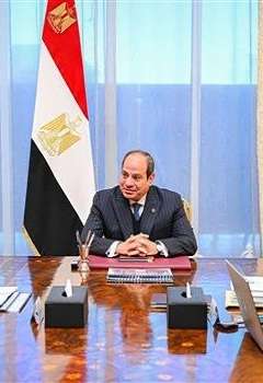 اجتماع السيسي مع المسؤولين