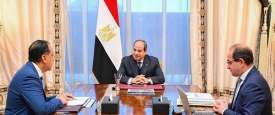 اجتماع السيسي مع المسؤولين