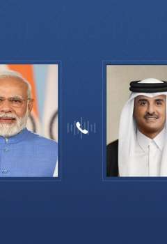 Emir of Qatar, Indian Prime Minister review regional