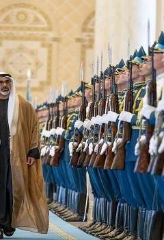 مراسم استقبال ولي عهد أبوظبي