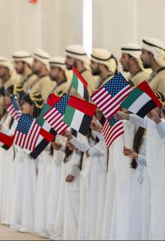 مراسم استقبال ترامب