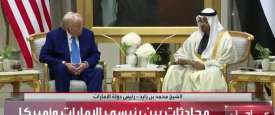 محمد بن زايد ودونالد ترامب 