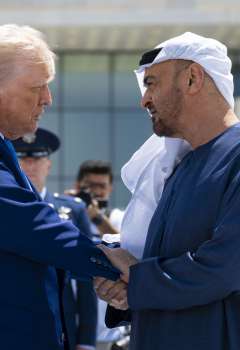 محمد بن زايد ودونالد ترامب