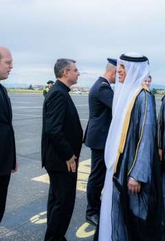 Saud bin Saqr arrives in Rome 