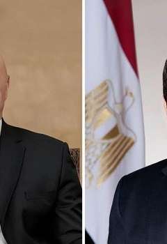 الرئيسان المصري واللبناني